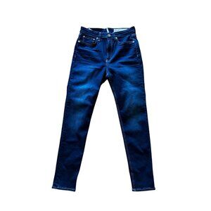 New Rag & Bone Womens Sz 27 Nina High Rise Ankle Skinny Leg Jeans Dark Wash Blue